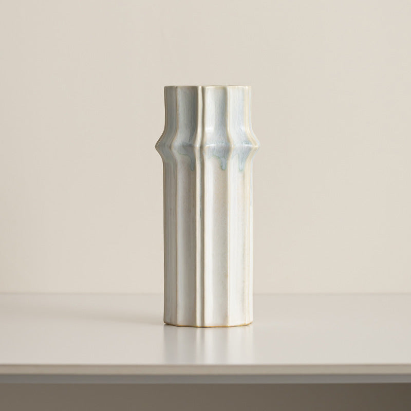 Tall Textured Ceramic Vase