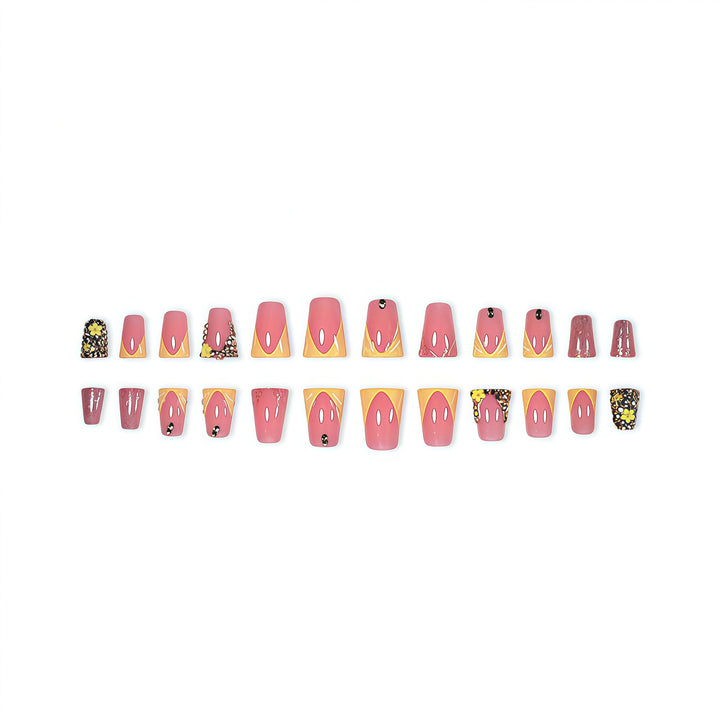 Decorative Floral 3D Nail Art Extensions Bowlift