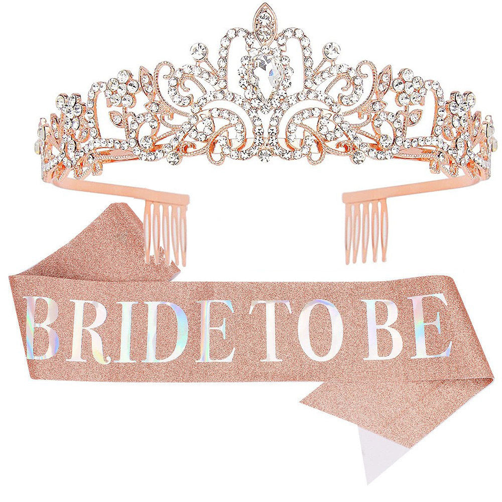 Ladies Crystal Embellished Bridal Tiara Bowlift