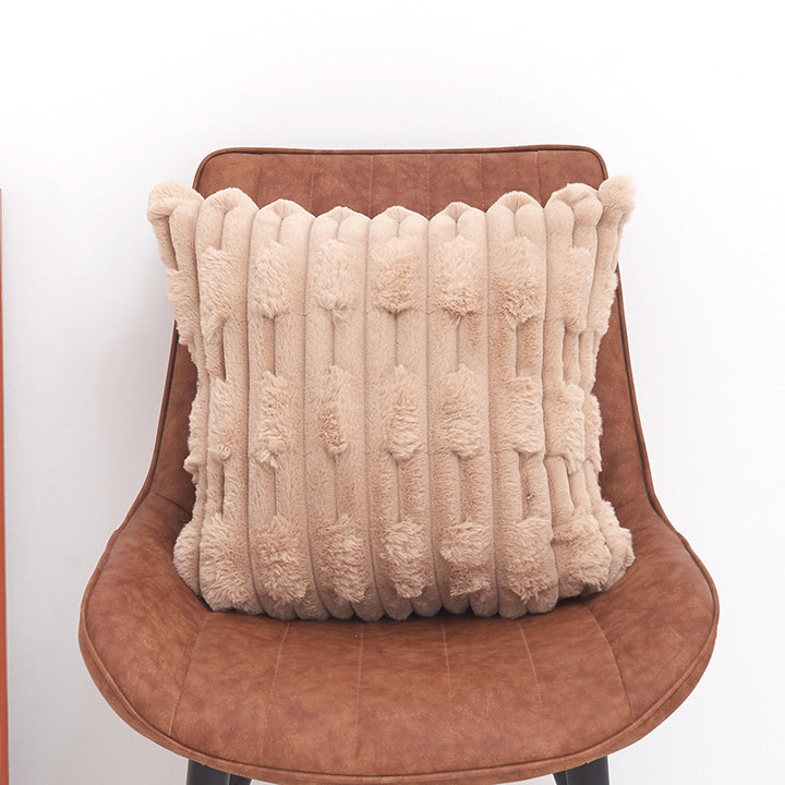 Plush Textured Decorative Cushion