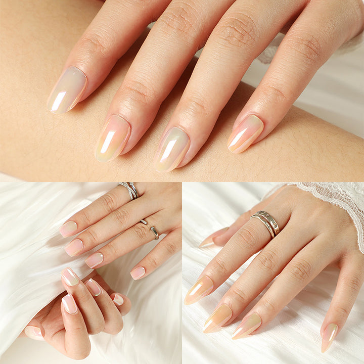 Elegant artificial nails with gradient effect Bowlift