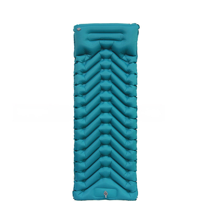 Comfortable and Inflatable Sleeping Mat with Ergonomic Headrest Bowlift