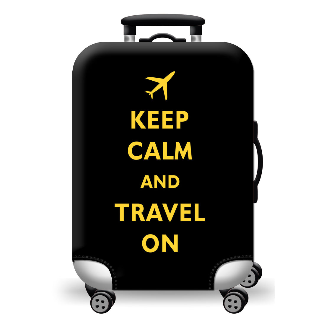 Hard Shell Luggage with Earth Design Bowlift