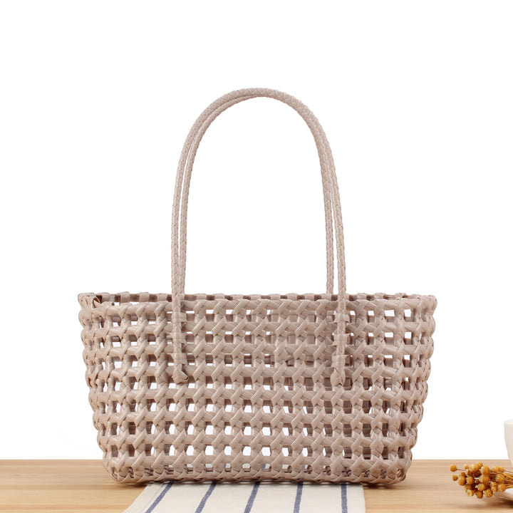 Stylish willow bag with modern grid design Bowlift