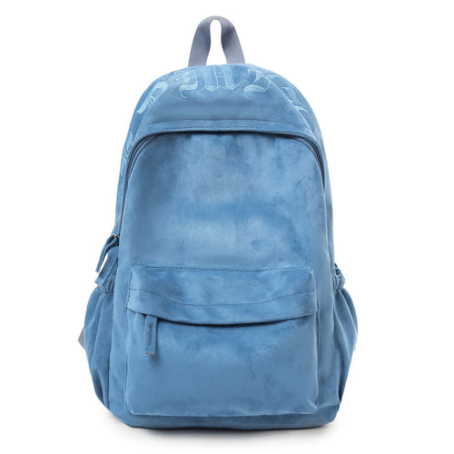Soft Velvet Casual Backpack