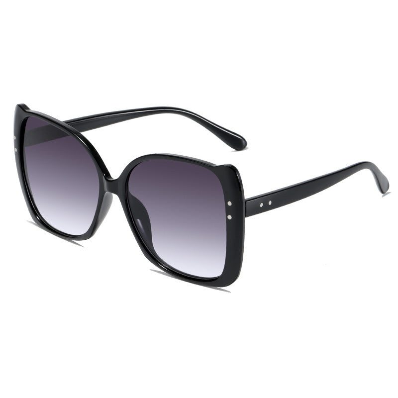 Women oversized sunglasses with brown gradient Bowlift
