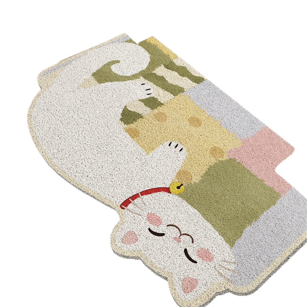 Cat-Themed Decorative Area Mat Bowlift