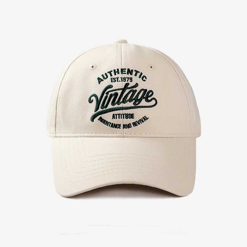 Vintage-Inspired Embroidered Baseball Cap