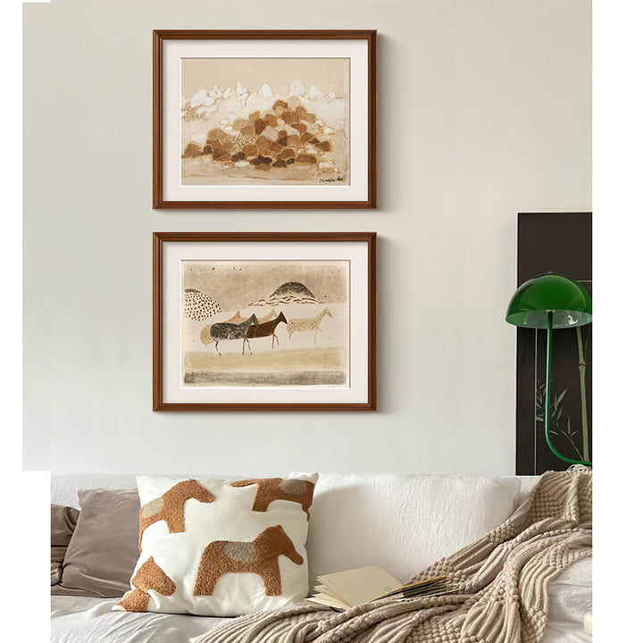 Framed Abstract Natural Landscape Art