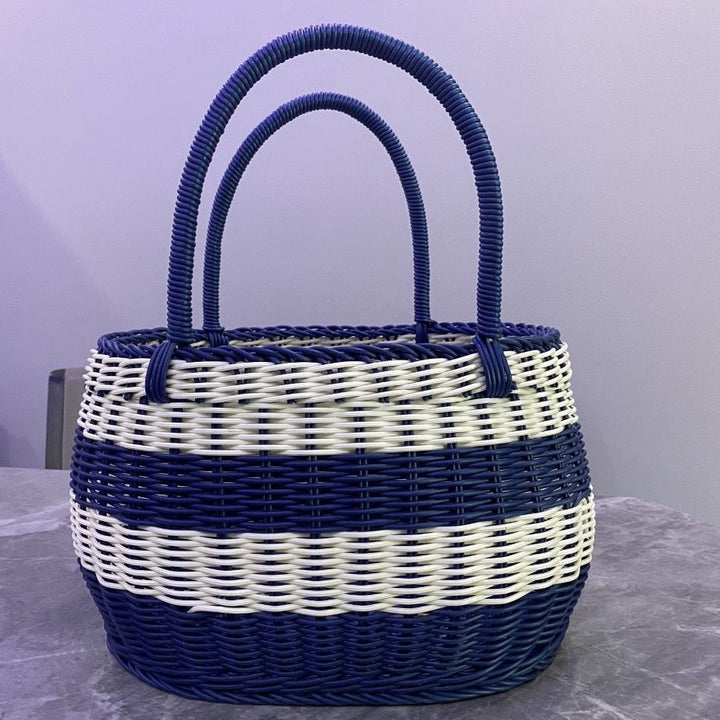 Women Handwoven Basket with Sturdy Handles Bowlift
