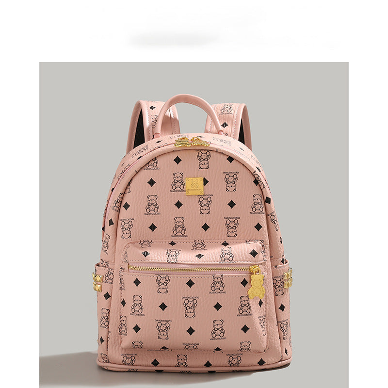 Stylish Character-Printed Backpack Bowlift