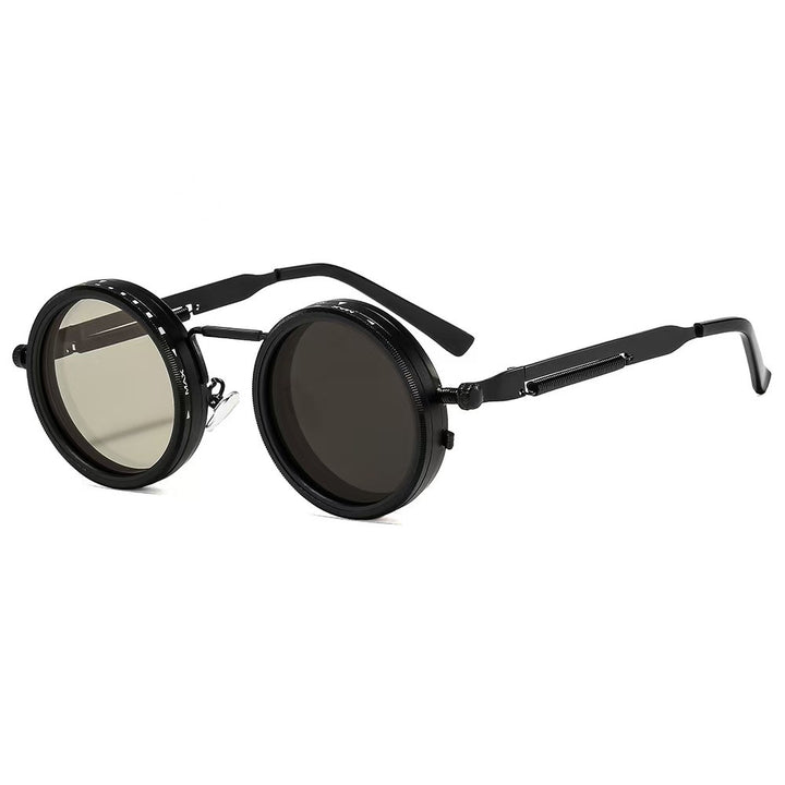 Ladies vintage inspired round sunglasses with unique frame Bowlift