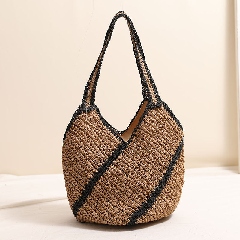 Braided beach bag with fashionable design Bowlift