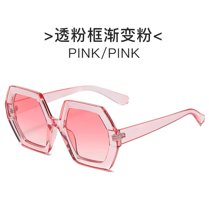 Women extravagant hexagonal sunglasses Bowlift