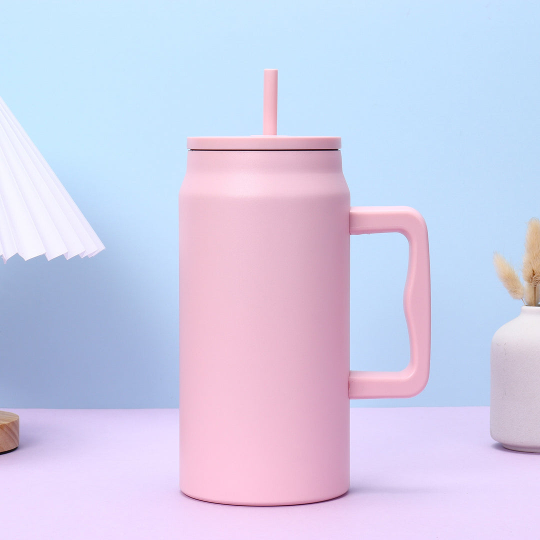 Ladies stylish insulated cup with removable straw Bowlift