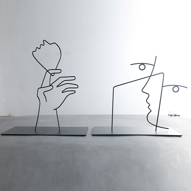 Abstract Line Art Sculpture