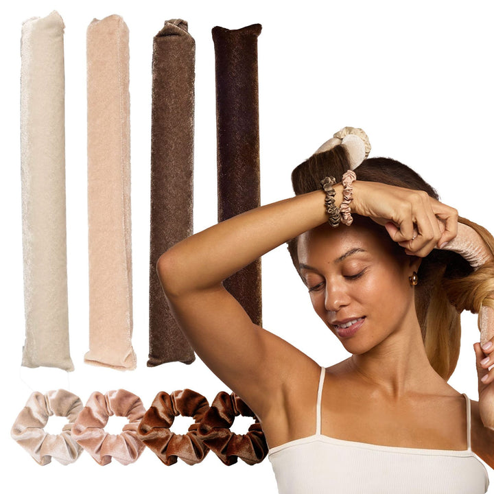 Heatless Hair Curling Rods Set