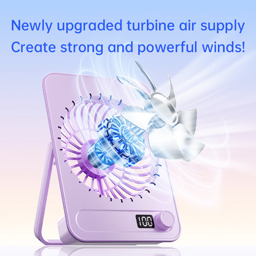Women portable fan with digital speed control Bowlift