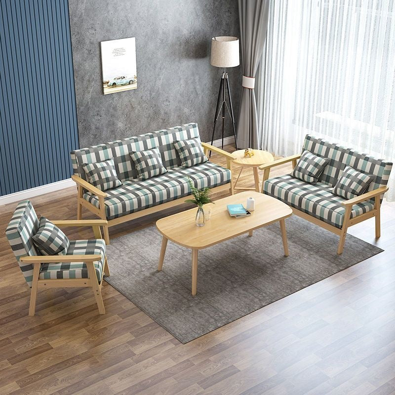 Modern Upholstered Living Room Seating Set Bowlift