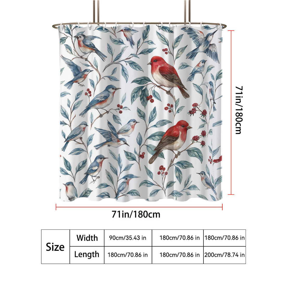 Coastal Marine-Inspired Shower Curtain Bowlift
