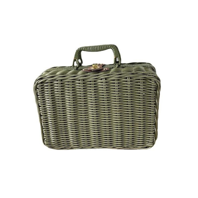 Decorative Woven Handbag Bowlift