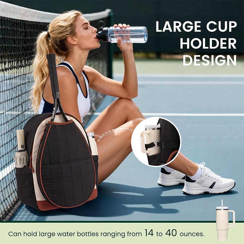 Multifunctional Tennis Backpack with Integrated Shoe and Bottle Compartment Bowlift