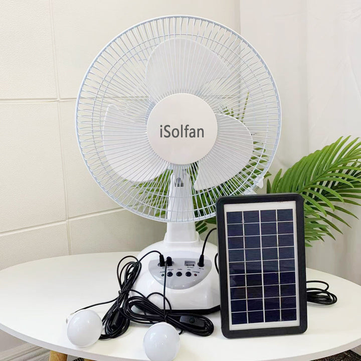 Ladies portable solar-powered fan with integrated lighting system Bowlift