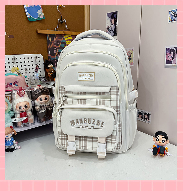 Casual Lightweight School Backpack Bowlift