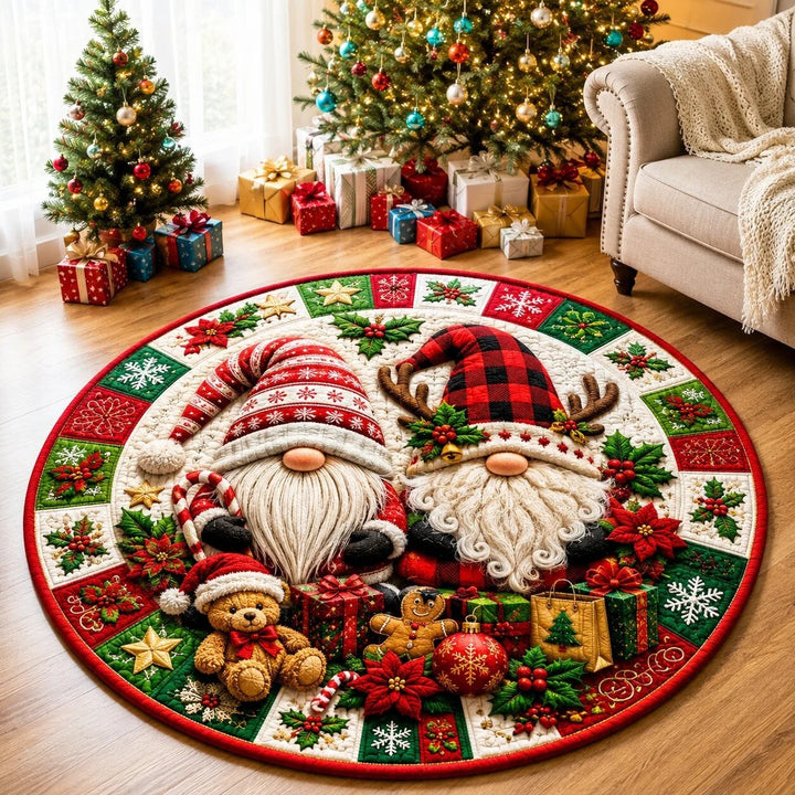 Fantastic Holiday Theme Round Carpet