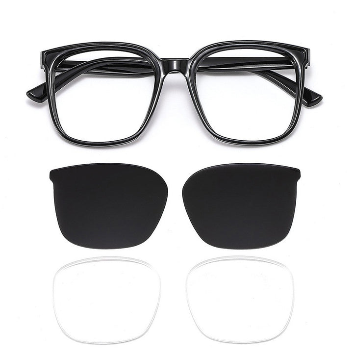 Women's modern square sunglasses with UV protection and slim temples Bowlift