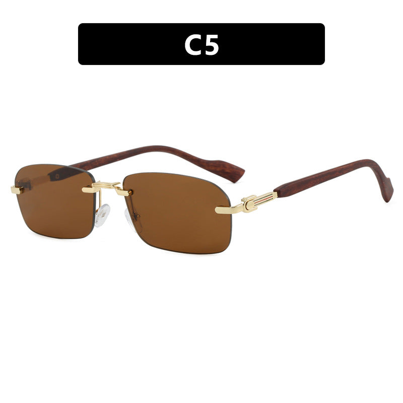 Women's sunglasses with elegant metal frame and stylish wood details Bowlift
