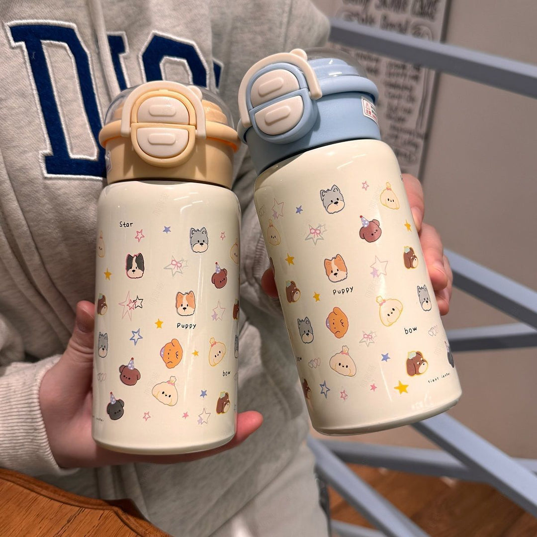 Ladies children's drinking bottle with cheerful animal design Bowlift