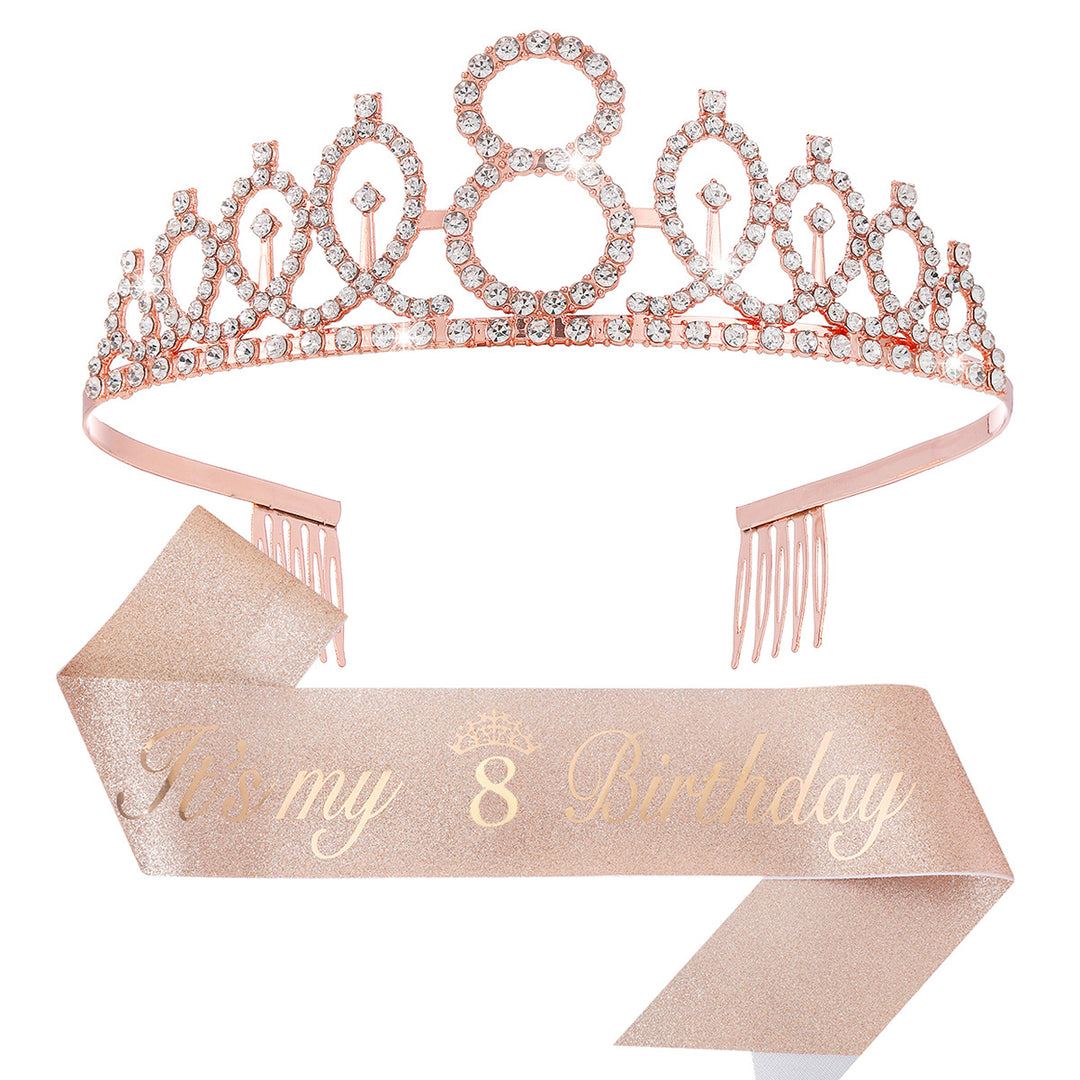 Ladies Crystal Princess Crown with 30 & Fabulous lettering Bowlift