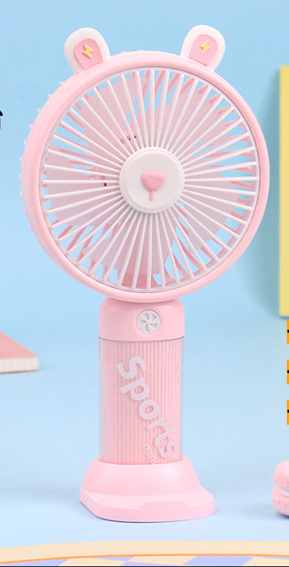 Women Portable Hand Fan with Animal Ears Bowlift 1782398183