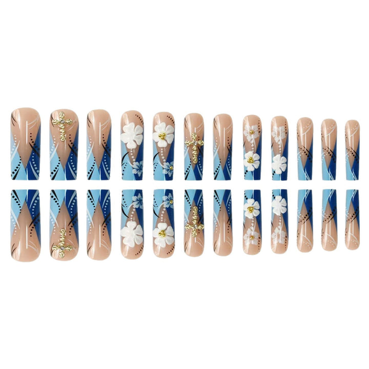 Decorative 3D Floral Nail Art Extensions Bowlift