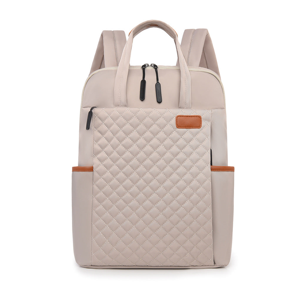 Quilted Multi-Storage Backpack Bowlift