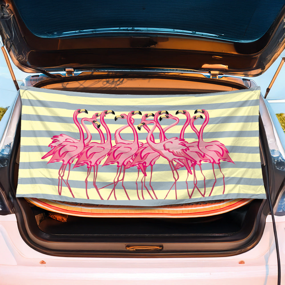 Trunk mat with creative flamingo design Bowlift