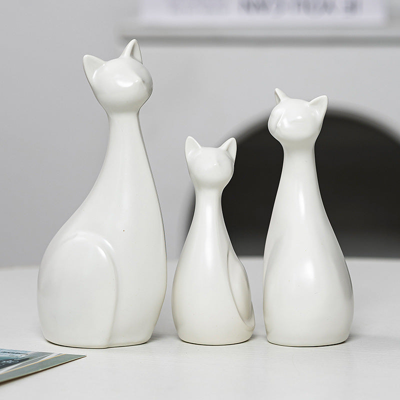 Decorative Ceramic Cat Bowlift