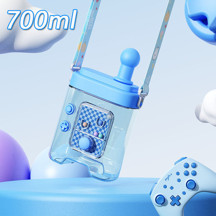Women’s creative water bottle with removable shoulder strap Bowlift