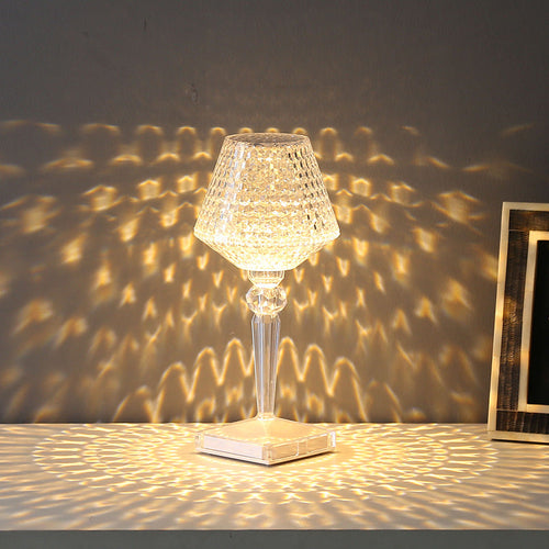 Liesbeth Crystal Lamp – Luxury Table Lamp with USB Charging Function Bowlift