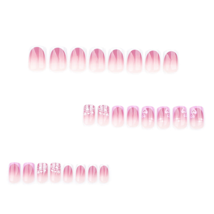 Artful Nail Art with Heart and Glitter Motifs Bowlift