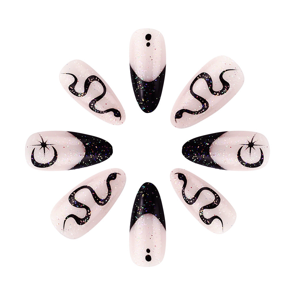 Artistic Gel Press-On Nail Set Bowlift