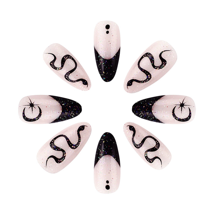 Artistic Gel Press-On Nail Set Bowlift