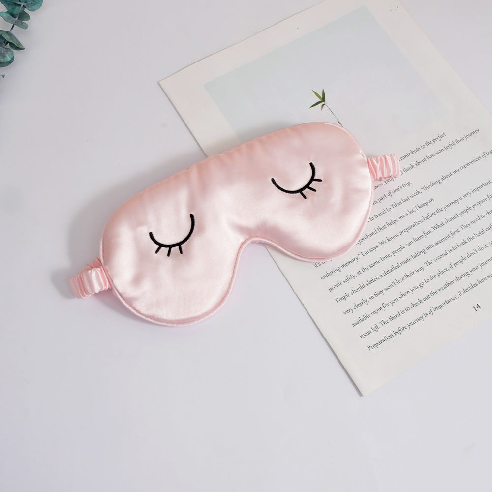 Unisex nan silky-soft eye mask with ergonomic contour and adjustable elastic band Bowlift