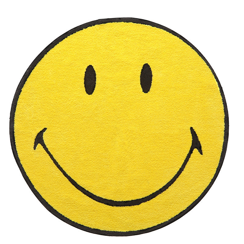 Playful Smiley Face Area Rug Bowlift