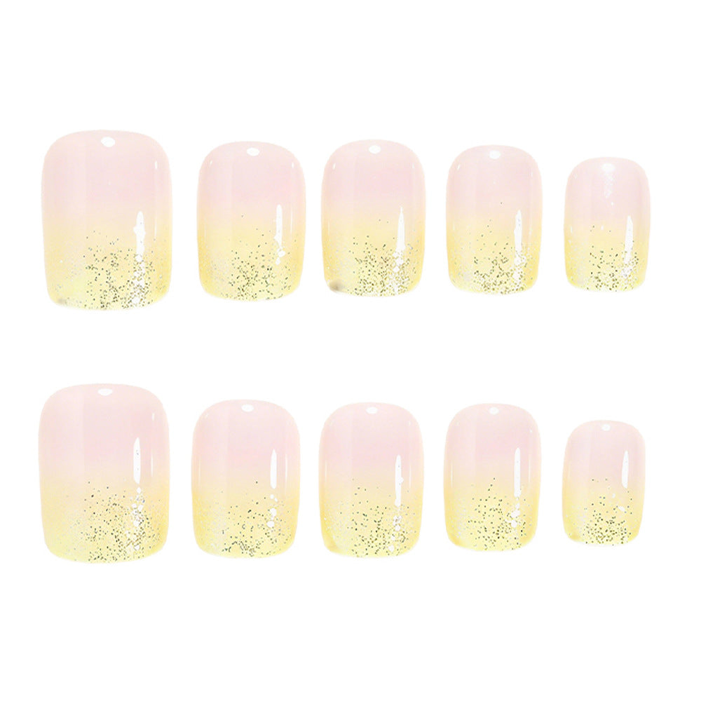 Elegant Ombre Press-On Nail Set Bowlift