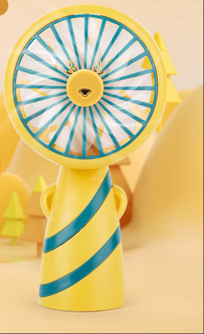 Women's Handy Mini Fan in Bear Design Bowlift