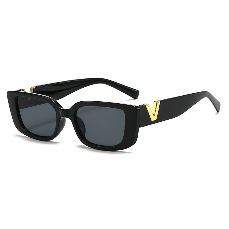 Oversized Vintage-Inspired Square Frame Sunglasses