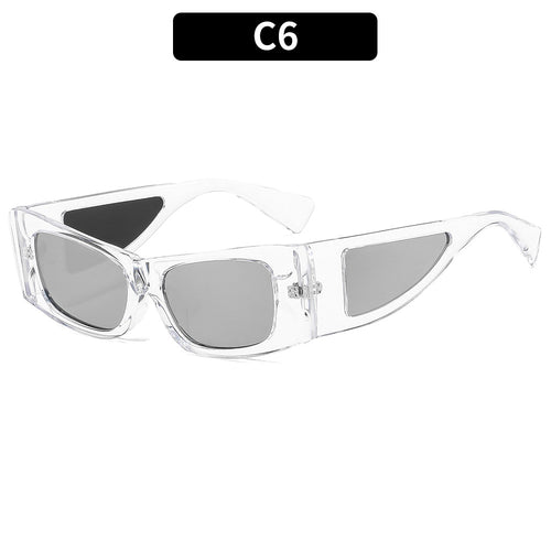Futuristic Clear Frame Sunglasses