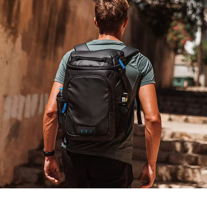 Unisex nan insulated lunch backpack with cooler compartment, front pocket and adjustable shoulder straps Bowlift